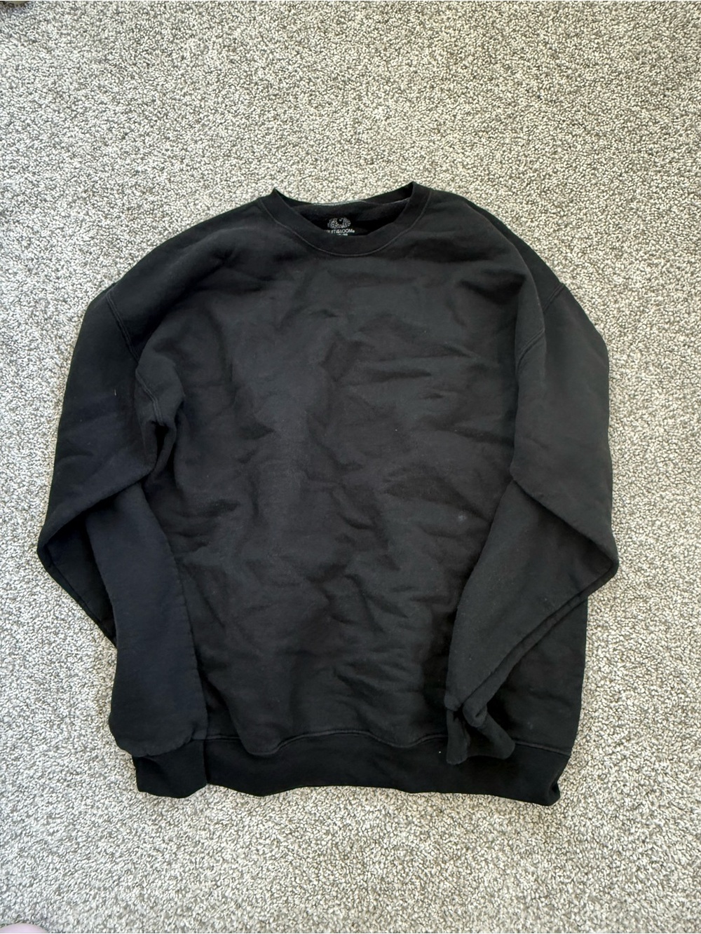 Black Crewneck Sweater - Men's Classic Pullover